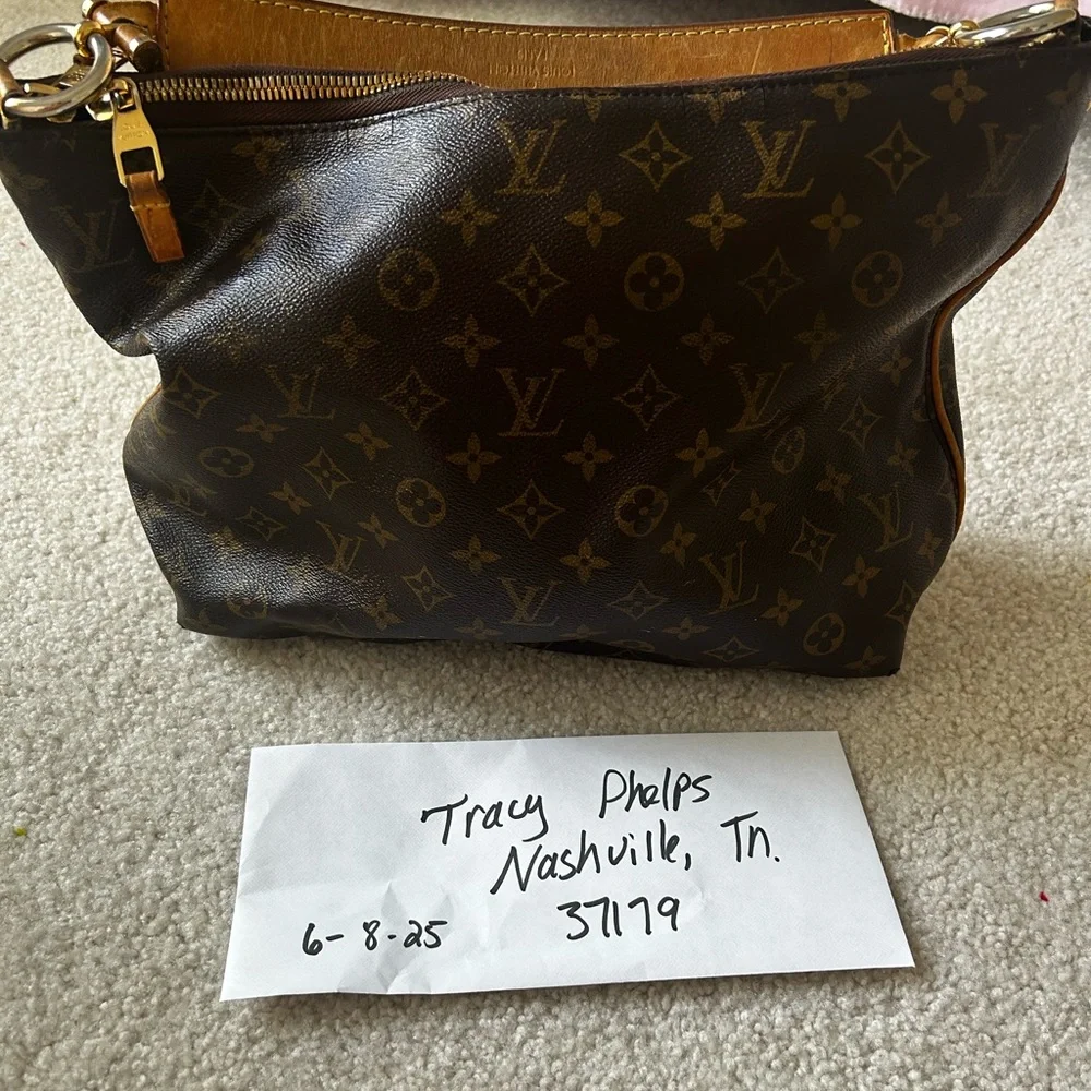 Louis Vuitton Brown Monogram Hobo Bag